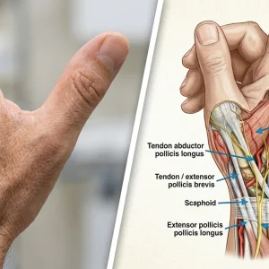 Anatomical snuff box, Extensor retinaculum, dorsum of the hand, Clinical anatomy  of upper limb
